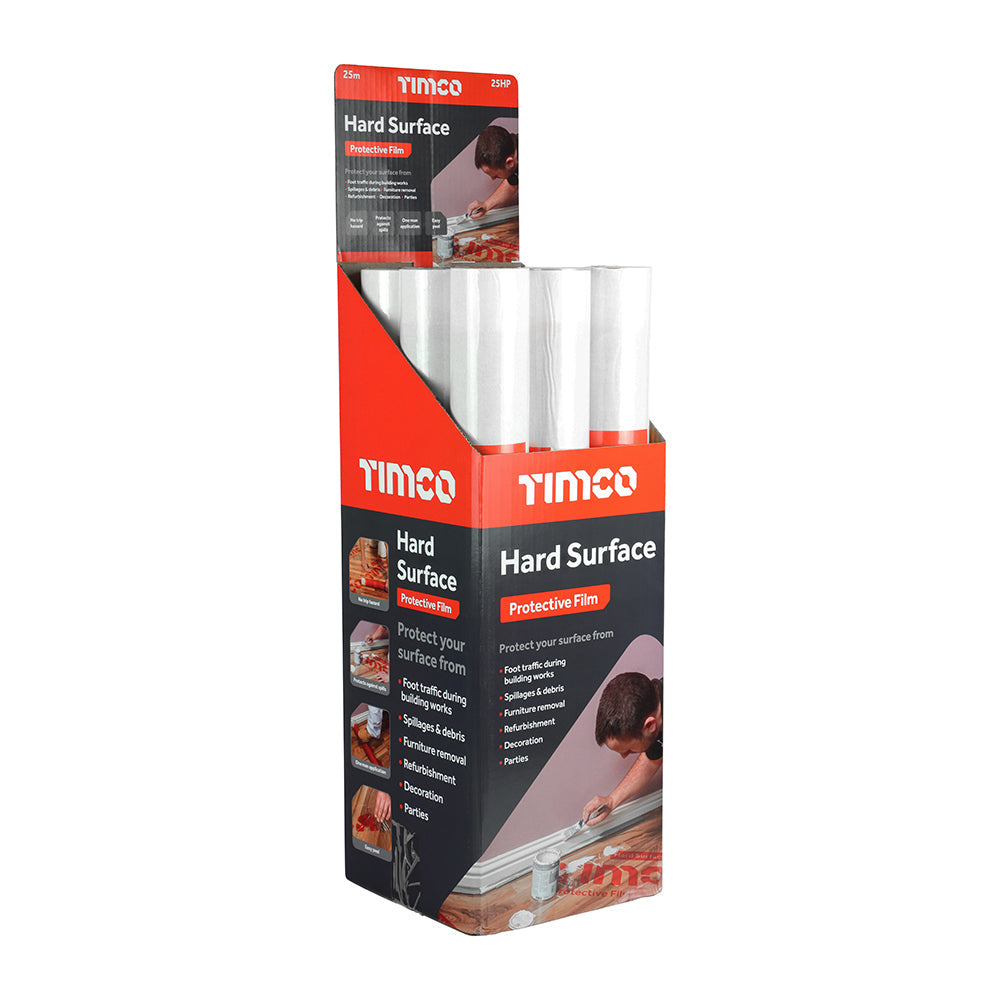 This is an image of Timco - Protective Film - For Hard Surfaces 25m x 0.6m 25HP