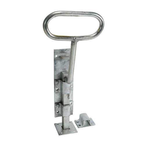 This is an image of Timco - Bow Handle Bolt - Hot Dipped Galvanised 12" (1 Each Plain Bag) 282998