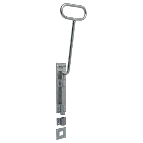 This is an image of Timco - Bow Handle Bolt - Hot Dipped Galvanised 12" (1 Each TIMbag) 287771