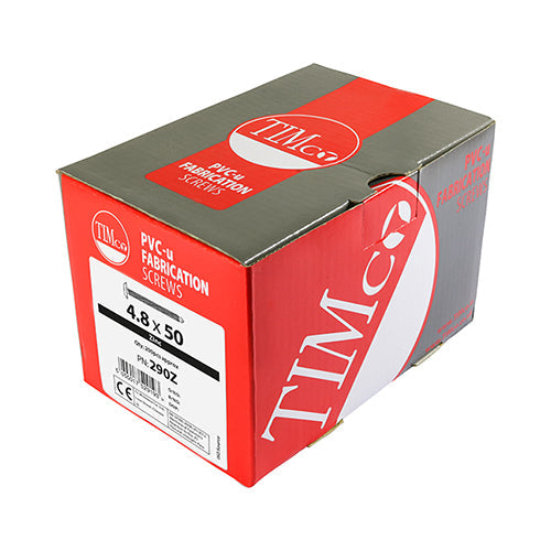 This is an image of Timco - Baypole Screws - Wafer Flange - PH - Self-Drilling Point - Zinc 4.8 x 50mm - (200 PCS Box) 290Z