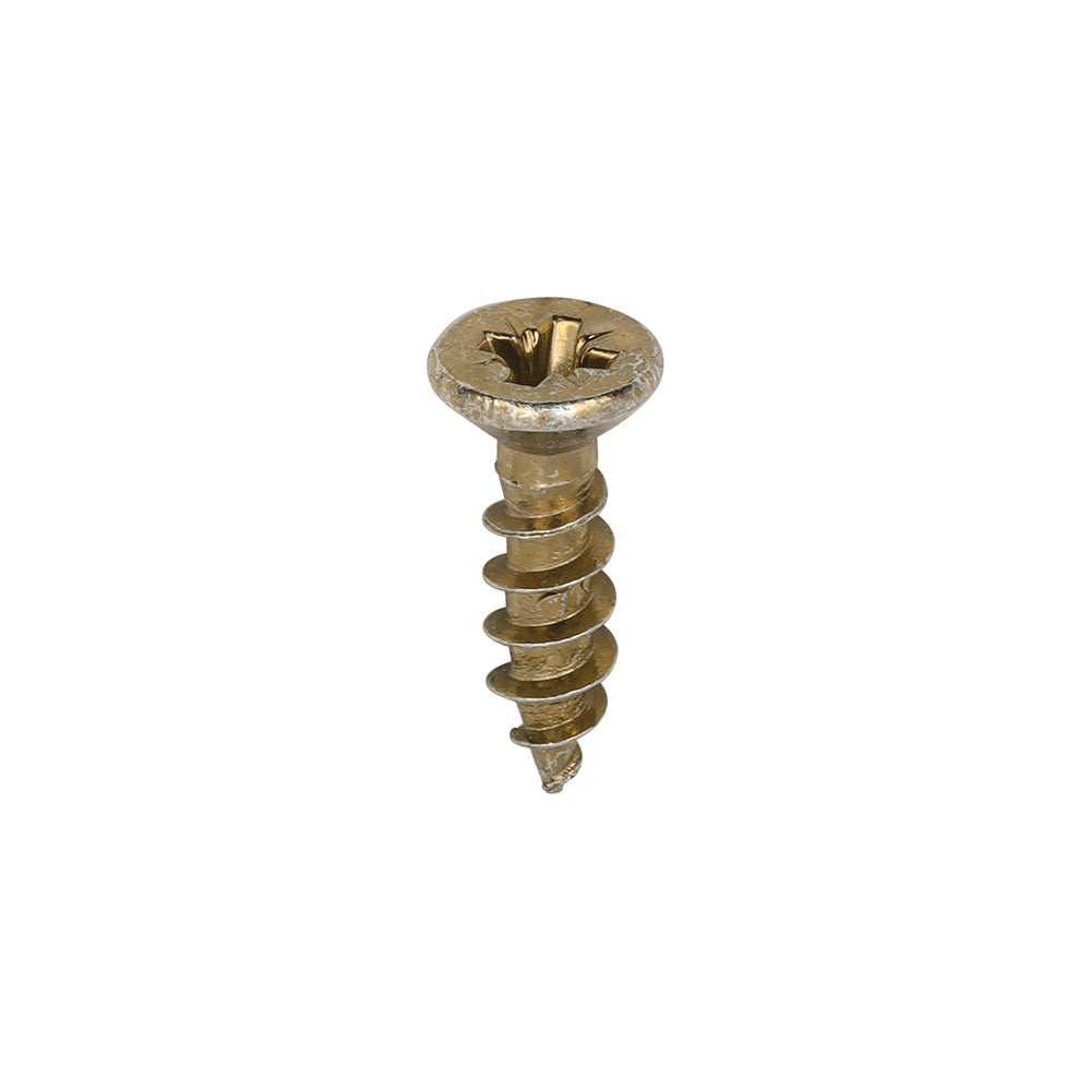 This is an image of Timco - Classic Multi-Purpose Hinge Screws - PZ - Countersunk - Yellow 3.0 x 12mm - (200 PCS Box) 30012CLAH
