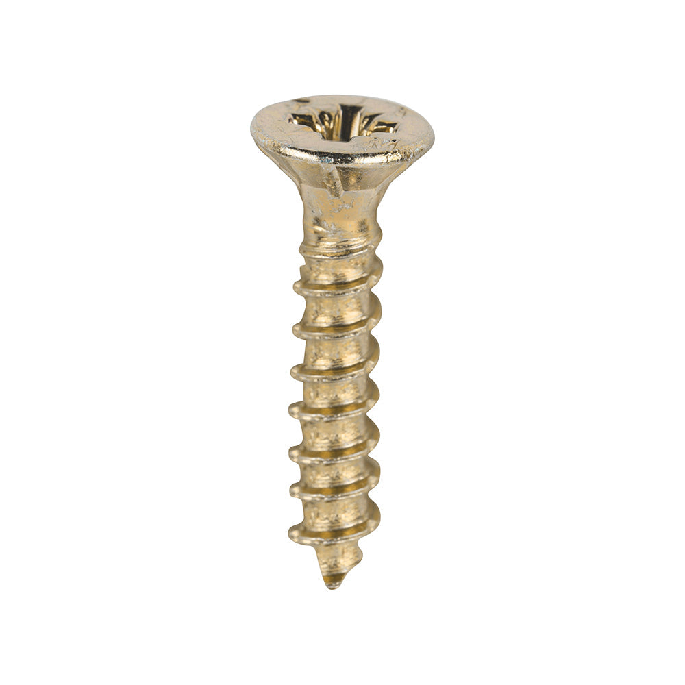 This is an image of Timco - Velocity Premium Multi-Use Screws - PZ - Double Countersunk - Yellow 3.0 x 16mm - (200 PCS Box) 30016VY