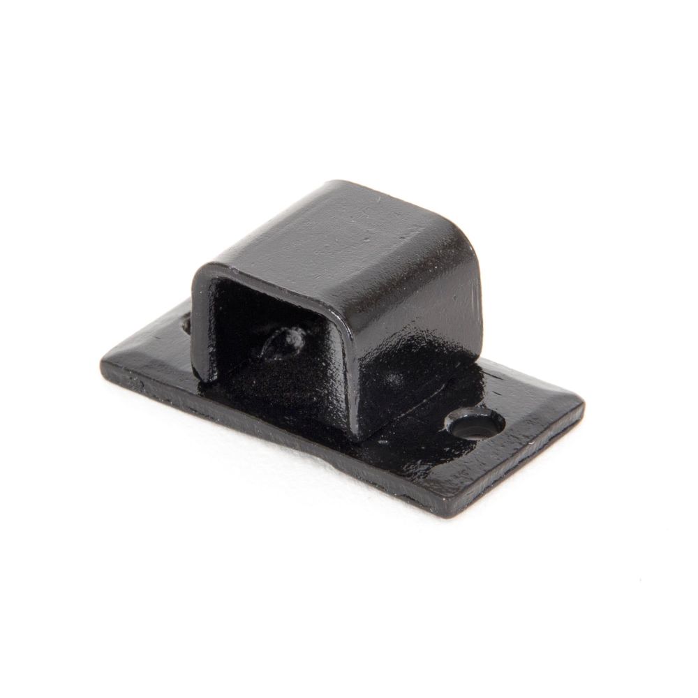 From The Anvil - Black Receiver Bridge for 4" Straight Bolt | Sku. 33013R | Trade Door Handles.