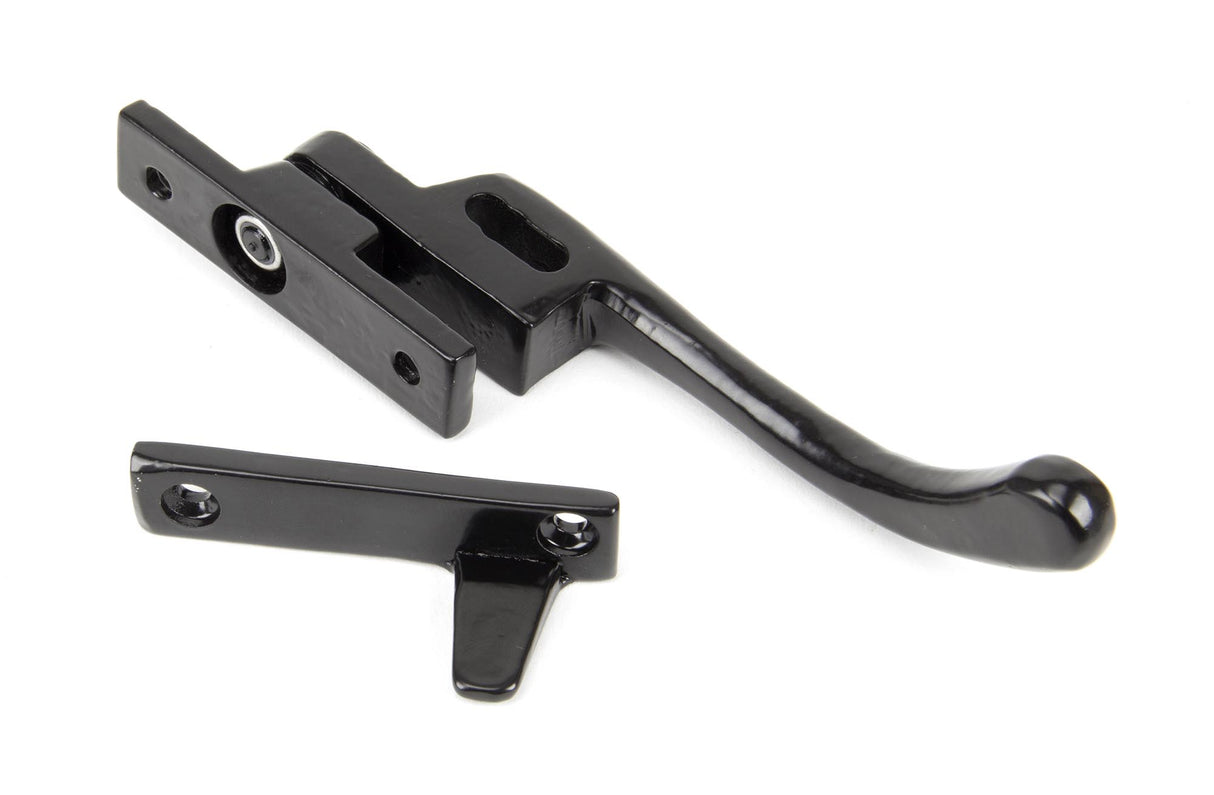 From The Anvil - Black Night-Vent Locking Peardrop Fastener - LH | Sku. 33023 | Trade Door Handles.