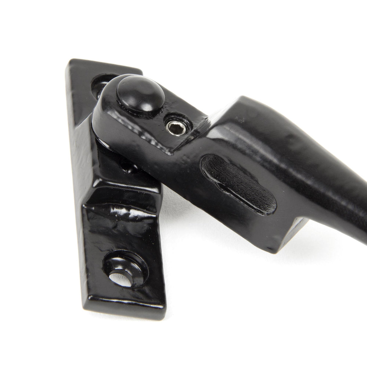 From The Anvil - Black Night-Vent Locking Peardrop Fastener - LH | Sku. 33023 | Trade Door Handles.