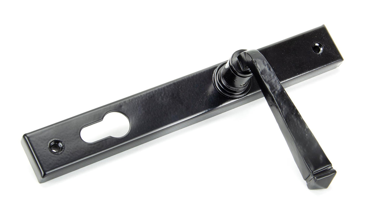 From The Anvil - Black Avon Slimline Lever Espag. Lock Set | Sku. 33033 | Trade Door Handles.