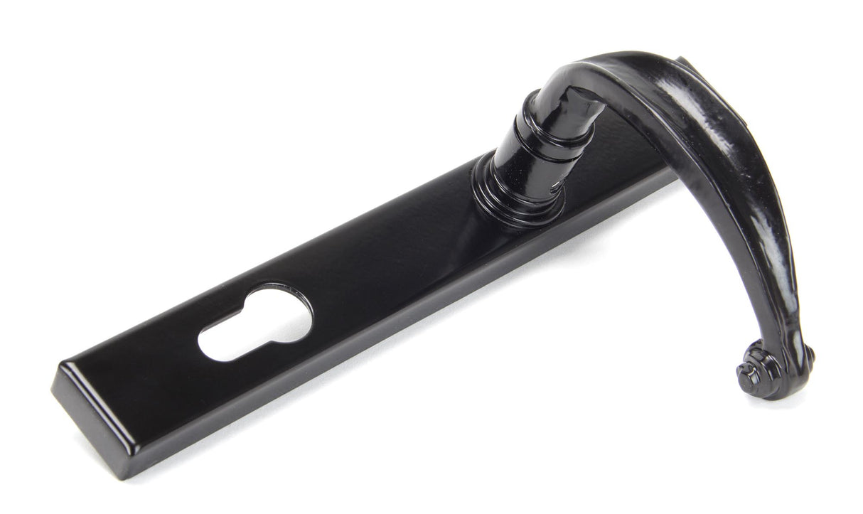 From The Anvil - Black Cottage Slimline Lever Espag. Lock Set | Sku. 33035 | Trade Door Handles.