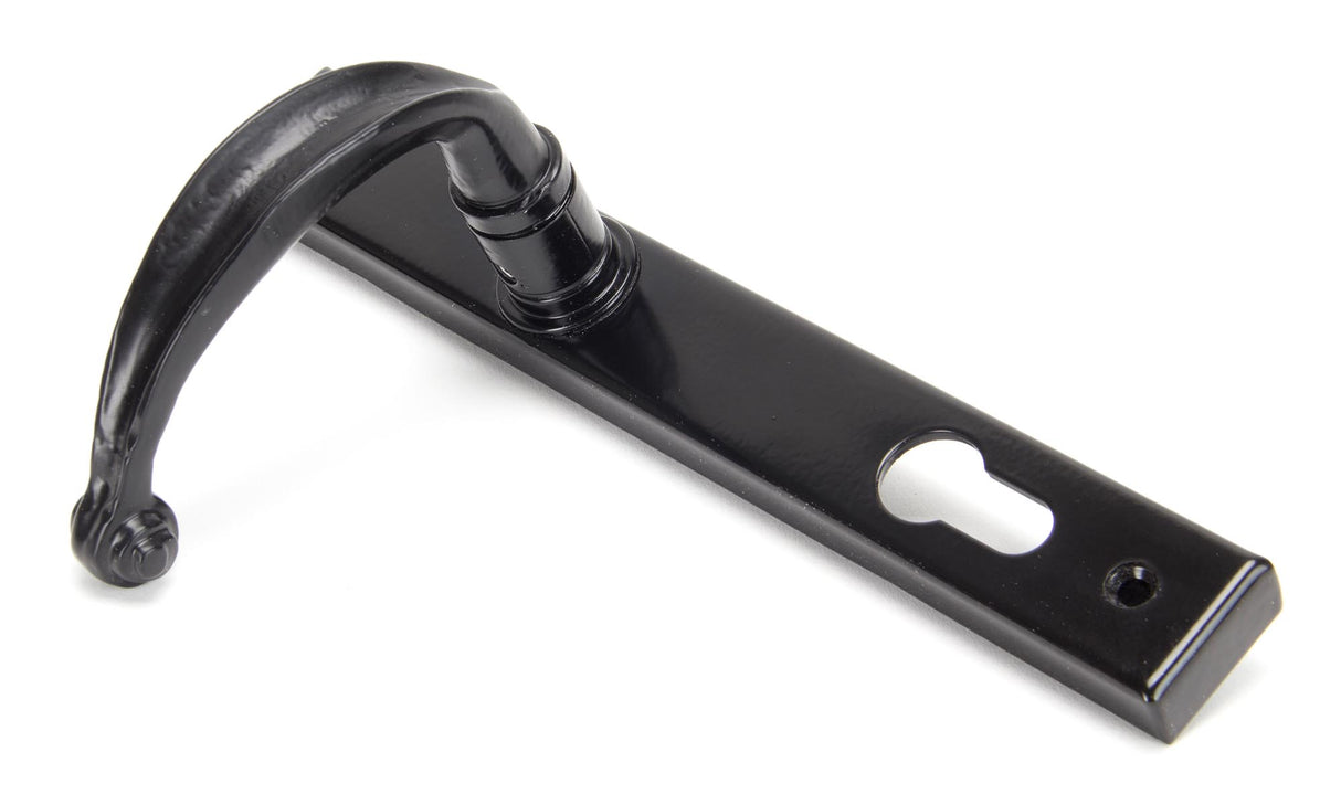 From The Anvil - Black Cottage Slimline Lever Espag. Lock Set | Sku. 33035 | Trade Door Handles.