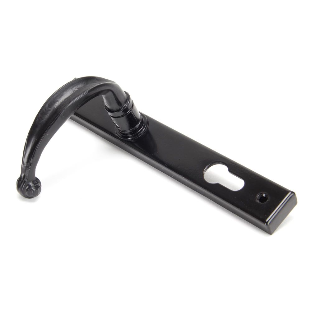 From The Anvil - Black Cottage Slimline Lever Espag. Lock Set | Sku. 33035 | Trade Door Handles.