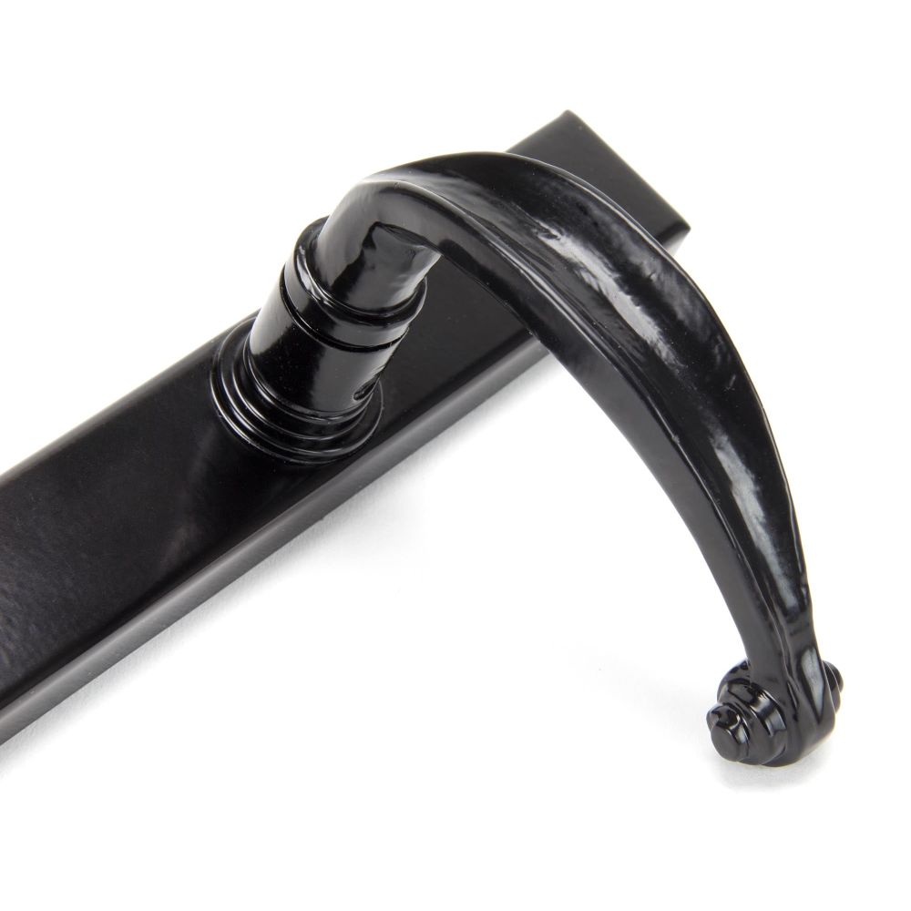 From The Anvil - Black Cottage Slimline Lever Espag. Lock Set | Sku. 33035 | Trade Door Handles.