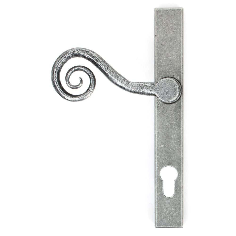 From The Anvil - Pewter Monkeytail Slimline Lever Espag. Lock Set - LH | Sku. 33038L | Trade Door Handles.
