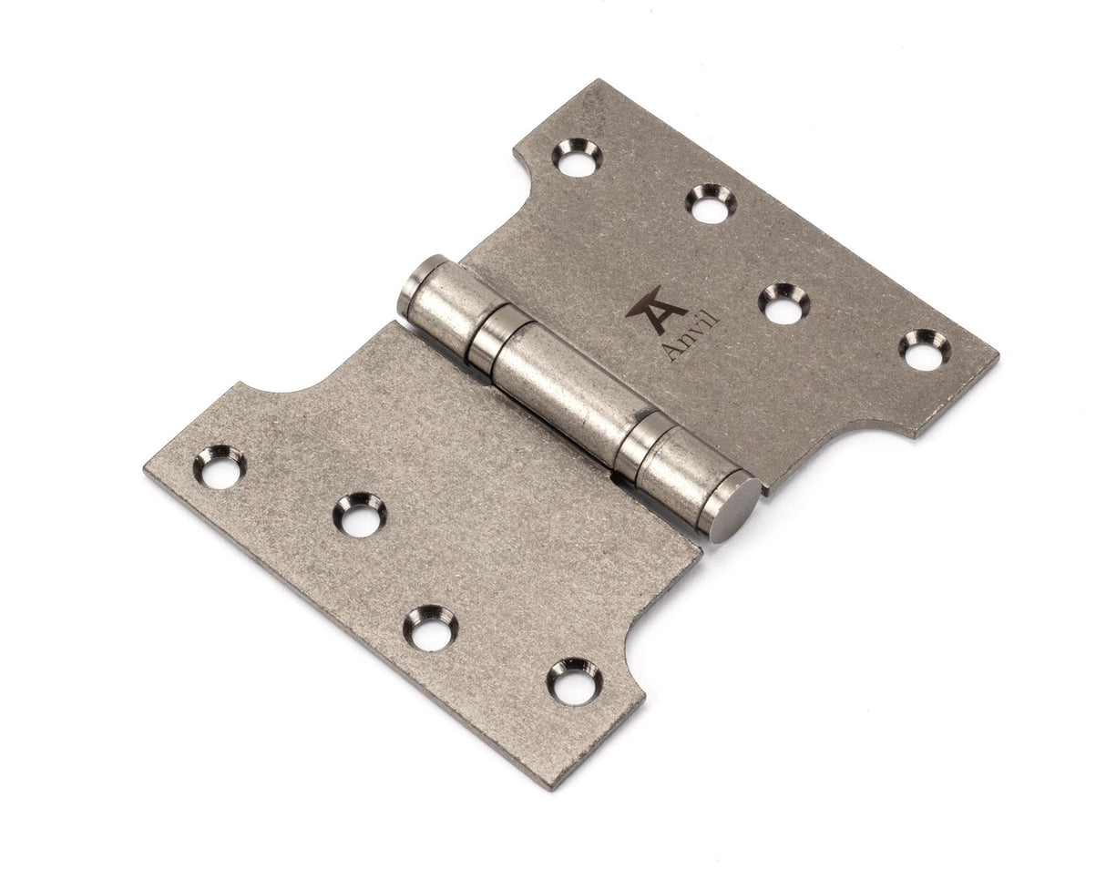 From The Anvil - Pewter 4" x 3" x 5" Parliament Hinge (pair) ss | Sku. 33046 | Trade Door Handles.