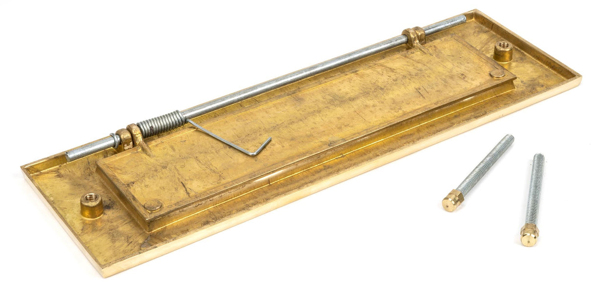 From The Anvil - Polished Brass Large Letter Plate | Sku. 33050 | Trade Door Handles.