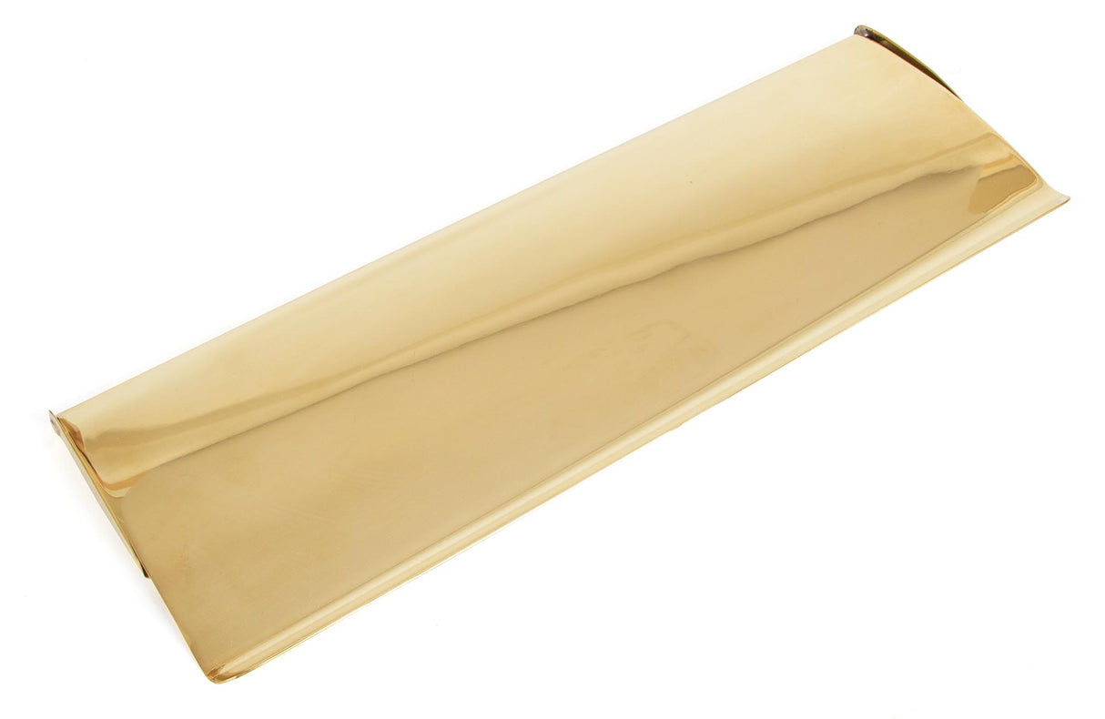 From The Anvil - Polished Brass Large Letter Plate Cover | Sku. 33051 | Trade Door Handles.
