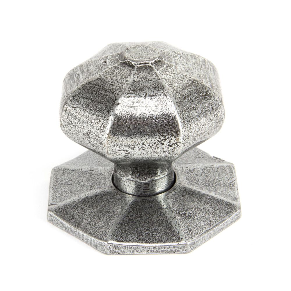 From The Anvil - Pewter Large Octagonal Mortice/Rim Knob Set | Sku. 33066 | Trade Door Handles.