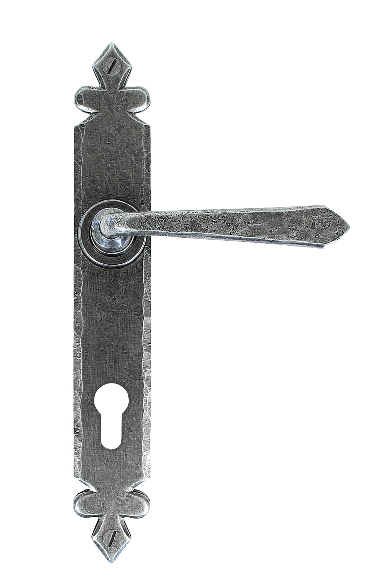 From The Anvil - Pewter Cromwell Lever Espag. Lock Set | Sku. 33068 | Trade Door Handles.