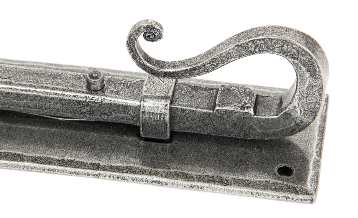 From The Anvil - Pewter 4" Shepherd's Crook Universal Bolt | Sku. 33075 | Trade Door Handles.