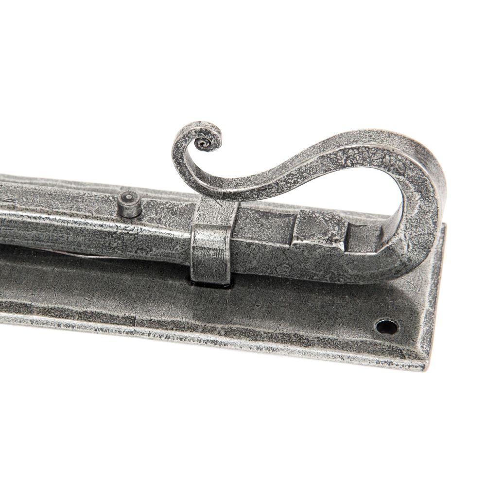 From The Anvil - Pewter 6" Shepherd's Crook Universal Bolt | Sku. 33076 | Trade Door Handles.