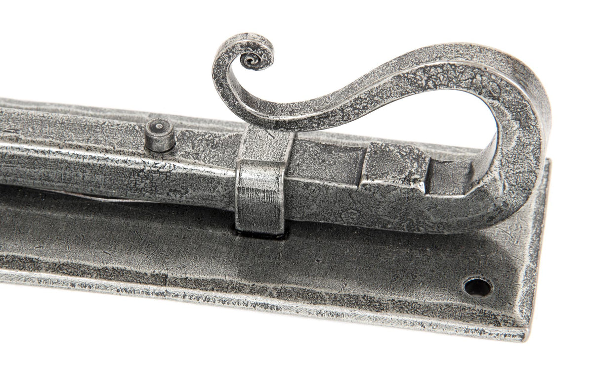 From The Anvil - Pewter 8" Shepherd's Crook Universal Bolt | Sku. 33077 | Trade Door Handles.