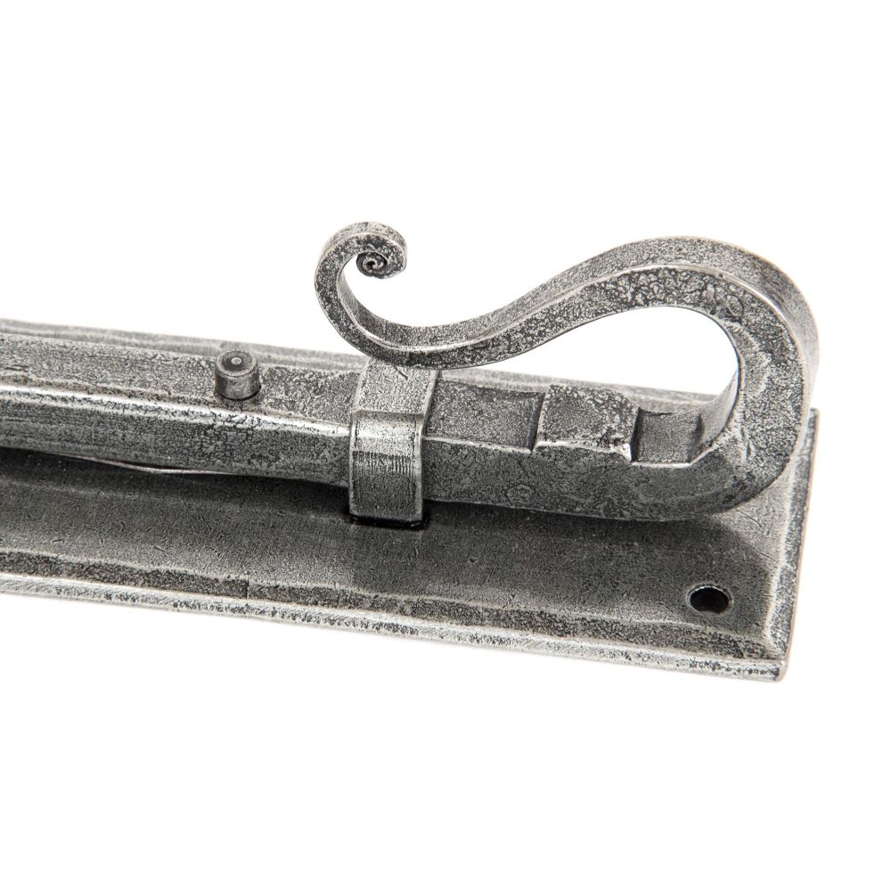 From The Anvil - Pewter 8" Shepherd's Crook Universal Bolt | Sku. 33077 | Trade Door Handles.