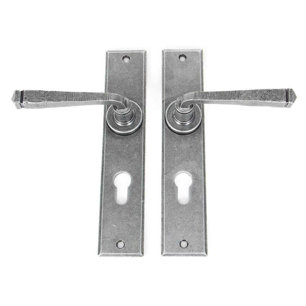 From The Anvil - Pewter Large Avon 72mm Centre Euro Lock Set | Sku. 33088 | Trade Door Handles.