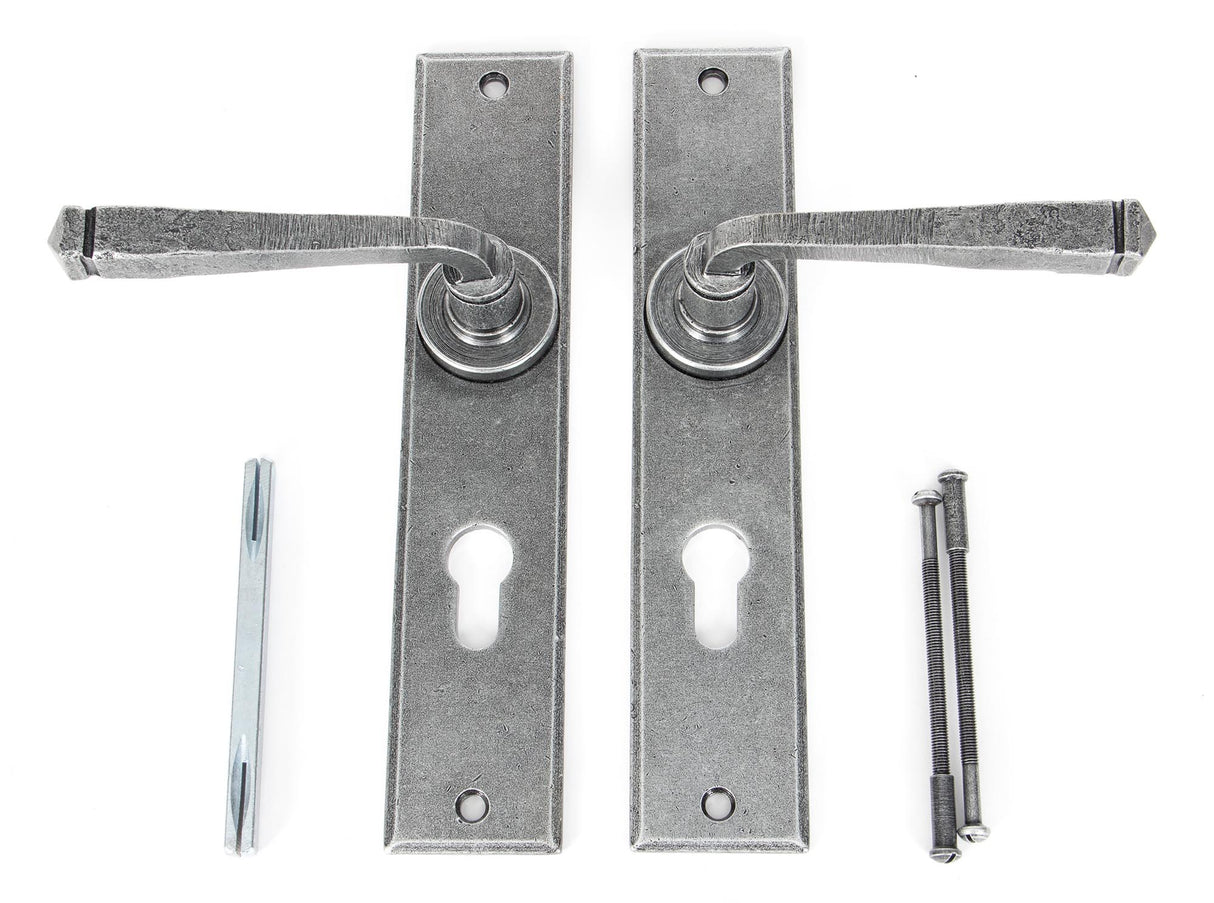 From The Anvil - Pewter Large Avon 72mm Centre Euro Lock Set | Sku. 33088 | Trade Door Handles.
