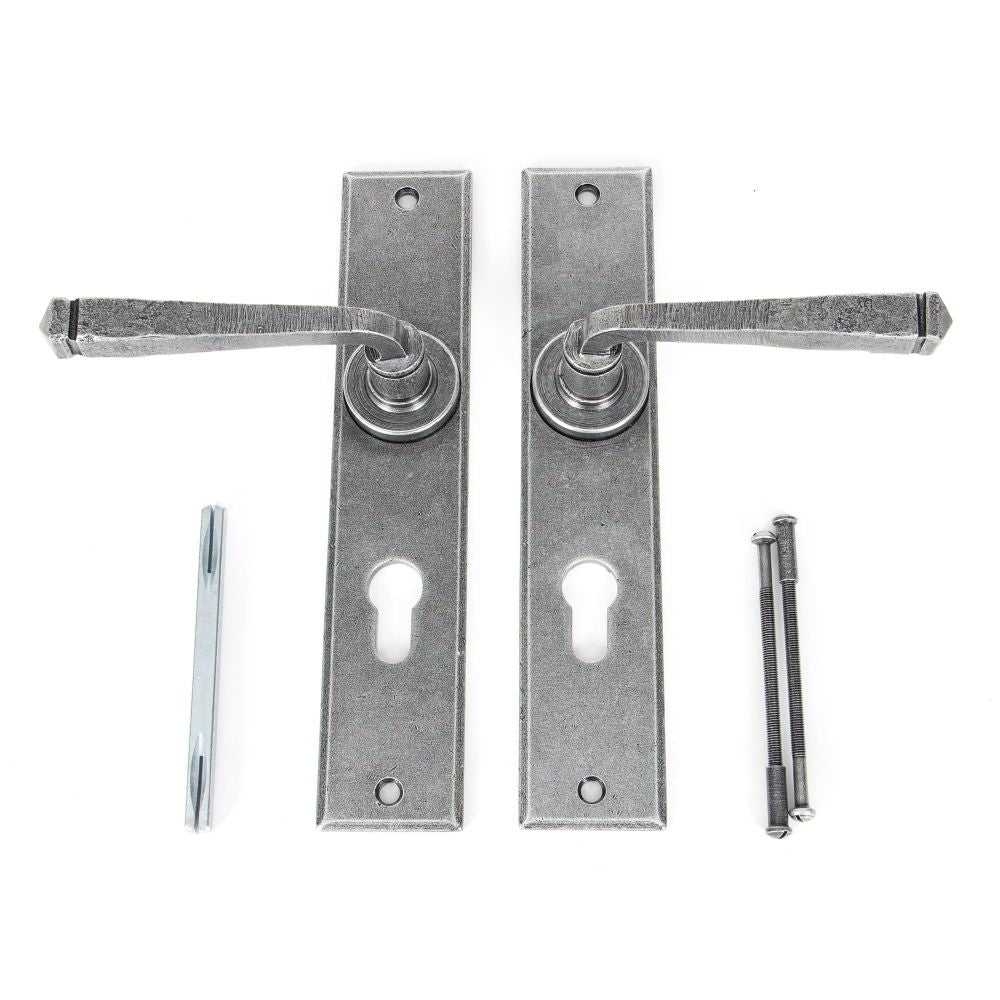 From The Anvil - Pewter Large Avon 72mm Centre Euro Lock Set | Sku. 33088 | Trade Door Handles.