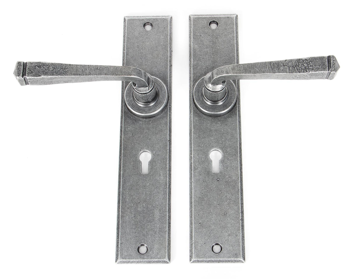 From The Anvil - Pewter Large Avon Lever Lock Set | Sku. 33089 | Trade Door Handles.