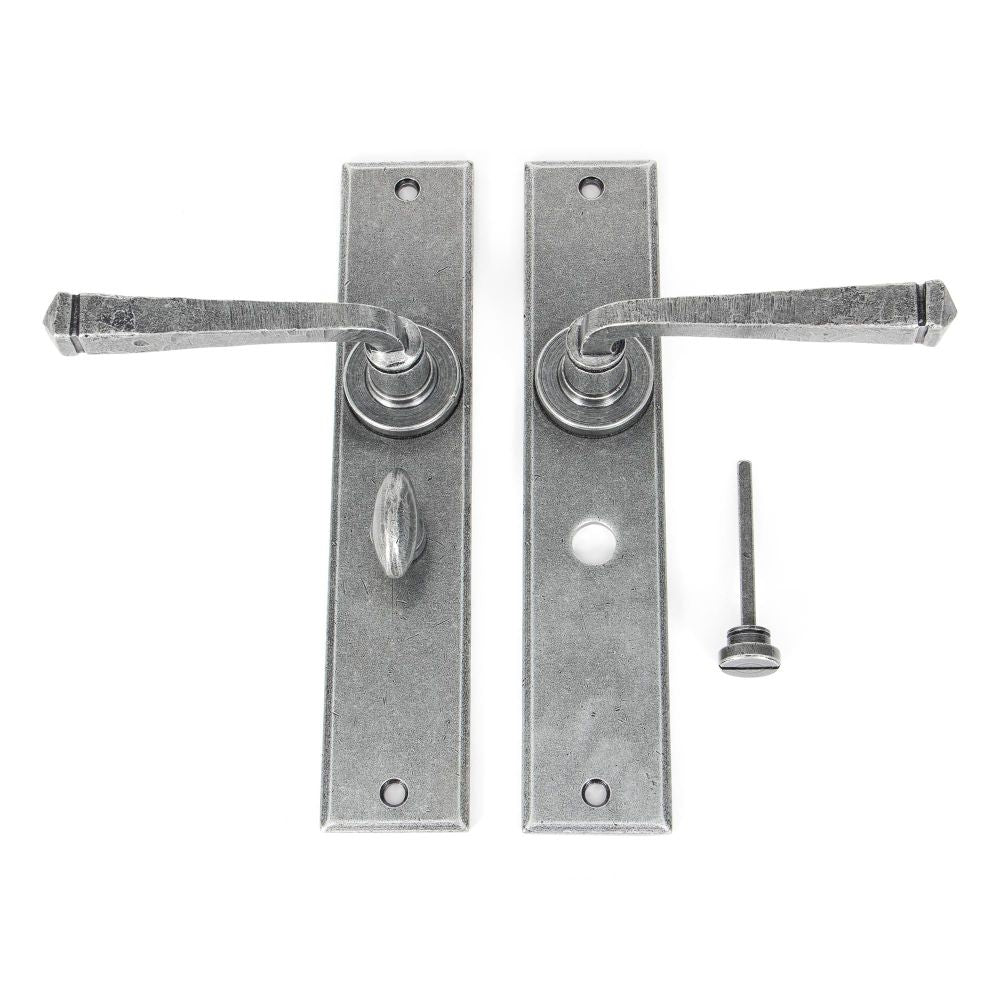 From The Anvil - Pewter Large Avon Lever Bathroom Set | Sku. 33091 | Trade Door Handles.