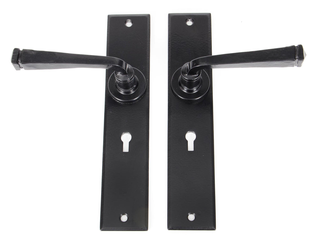 From The Anvil - Black Large Avon Lever Lock Set | Sku. 33093 | Trade Door Handles.