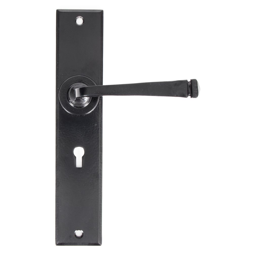 From The Anvil - Black Large Avon Lever Lock Set | Sku. 33093 | Trade Door Handles.