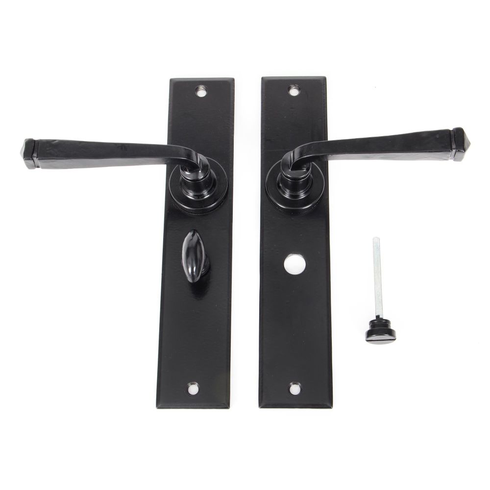 From The Anvil - Black Large Avon Lever Bathroom Set | Sku. 33095 | Trade Door Handles.