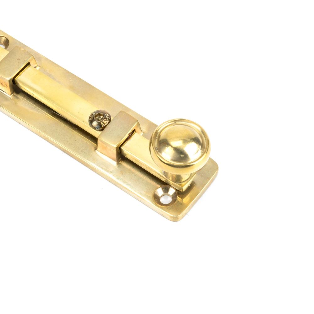 From The Anvil - Polished Brass 4" Universal Bolt | Sku. 33096 | Trade Door Handles.