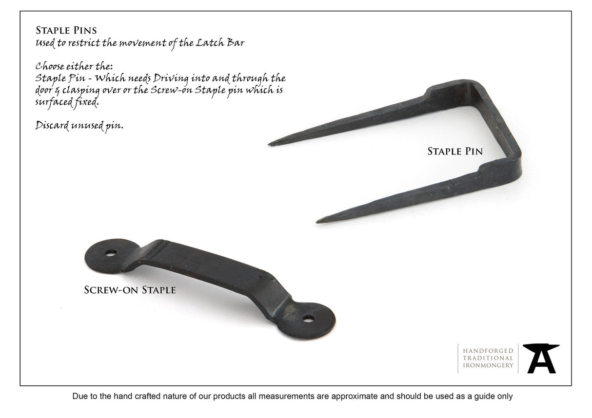 From The Anvil - Beeswax Medium Bean Thumblatch | Sku. 33101 | Trade Door Handles.