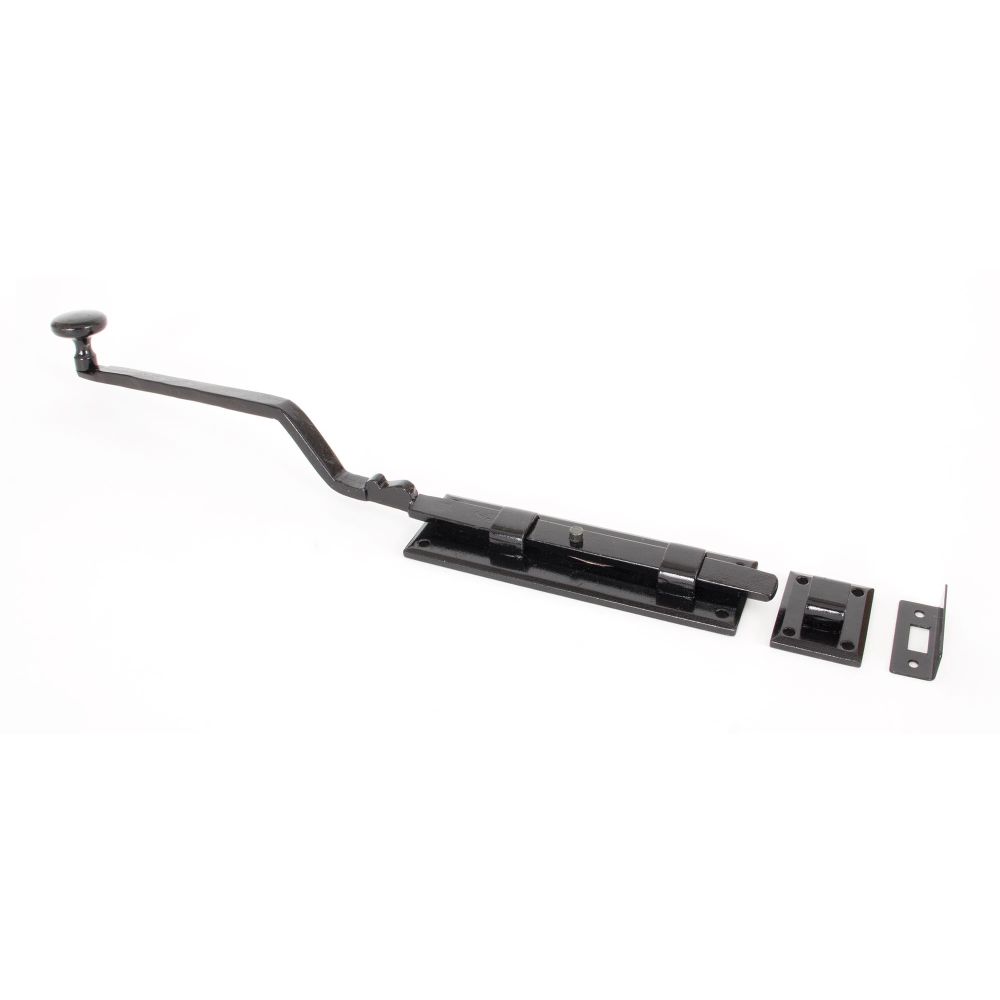 From The Anvil - Black 6" French Door Bolt | Sku. 33113 | Trade Door Handles.