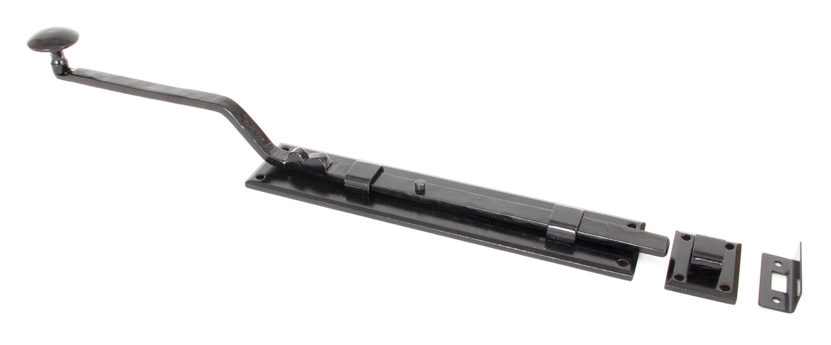 From The Anvil - Black 10" French Door Bolt | Sku. 33114 | Trade Door Handles.