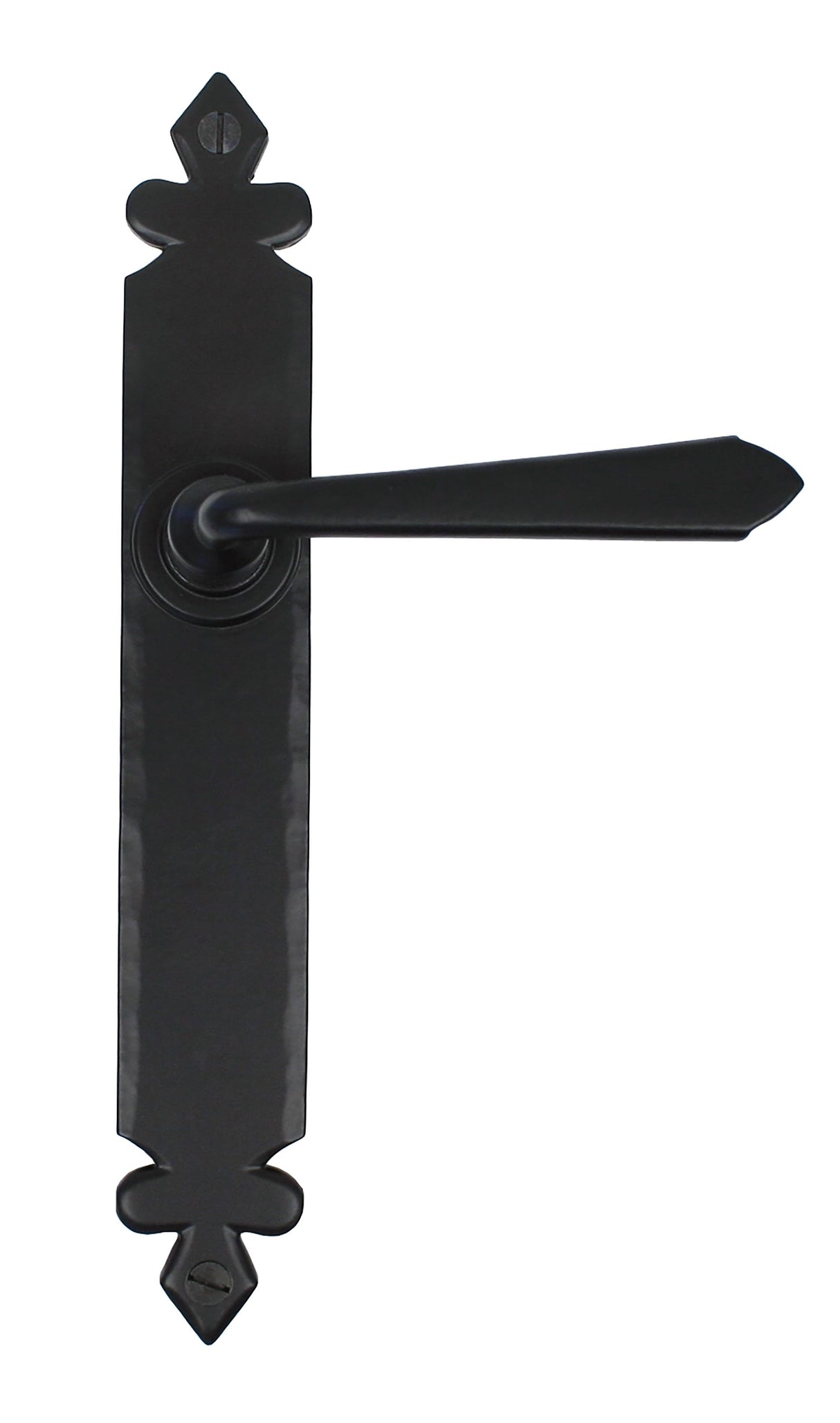 From The Anvil - Black Cromwell Lever Latch Set | Sku. 33117 | Trade Door Handles.