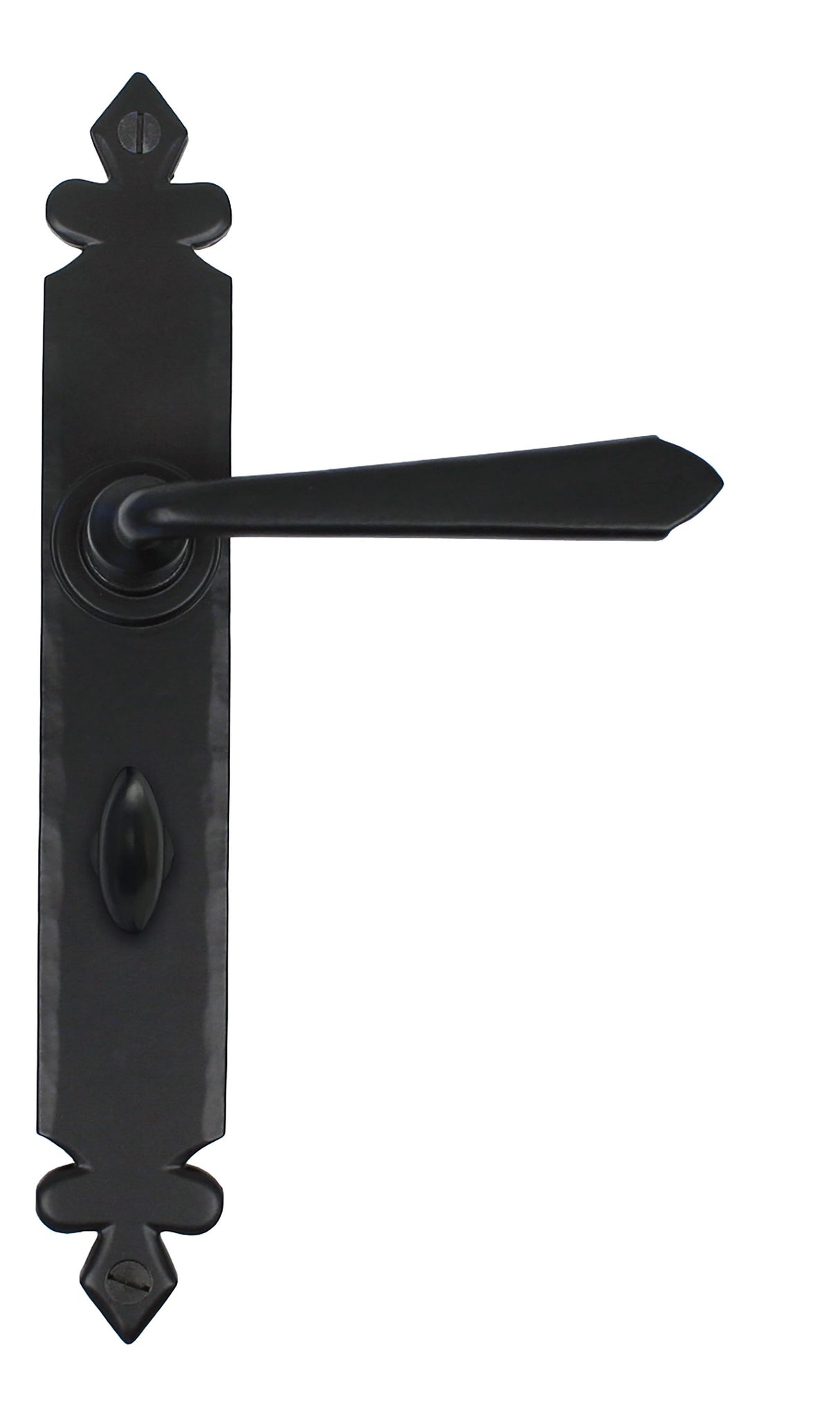 From The Anvil - Black Cromwell Lever Bathroom Set | Sku. 33118 | Trade Door Handles.