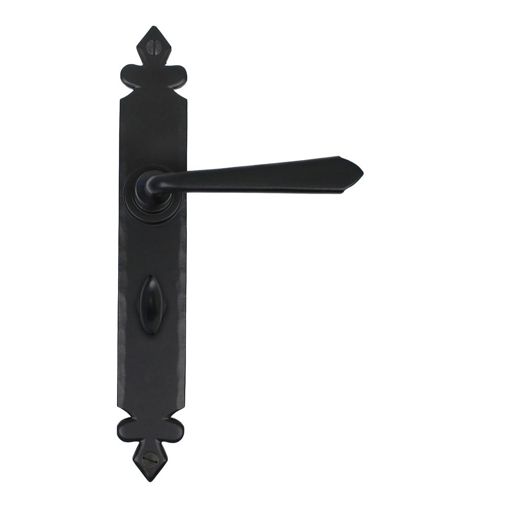 From The Anvil - Black Cromwell Lever Bathroom Set | Sku. 33118 | Trade Door Handles.