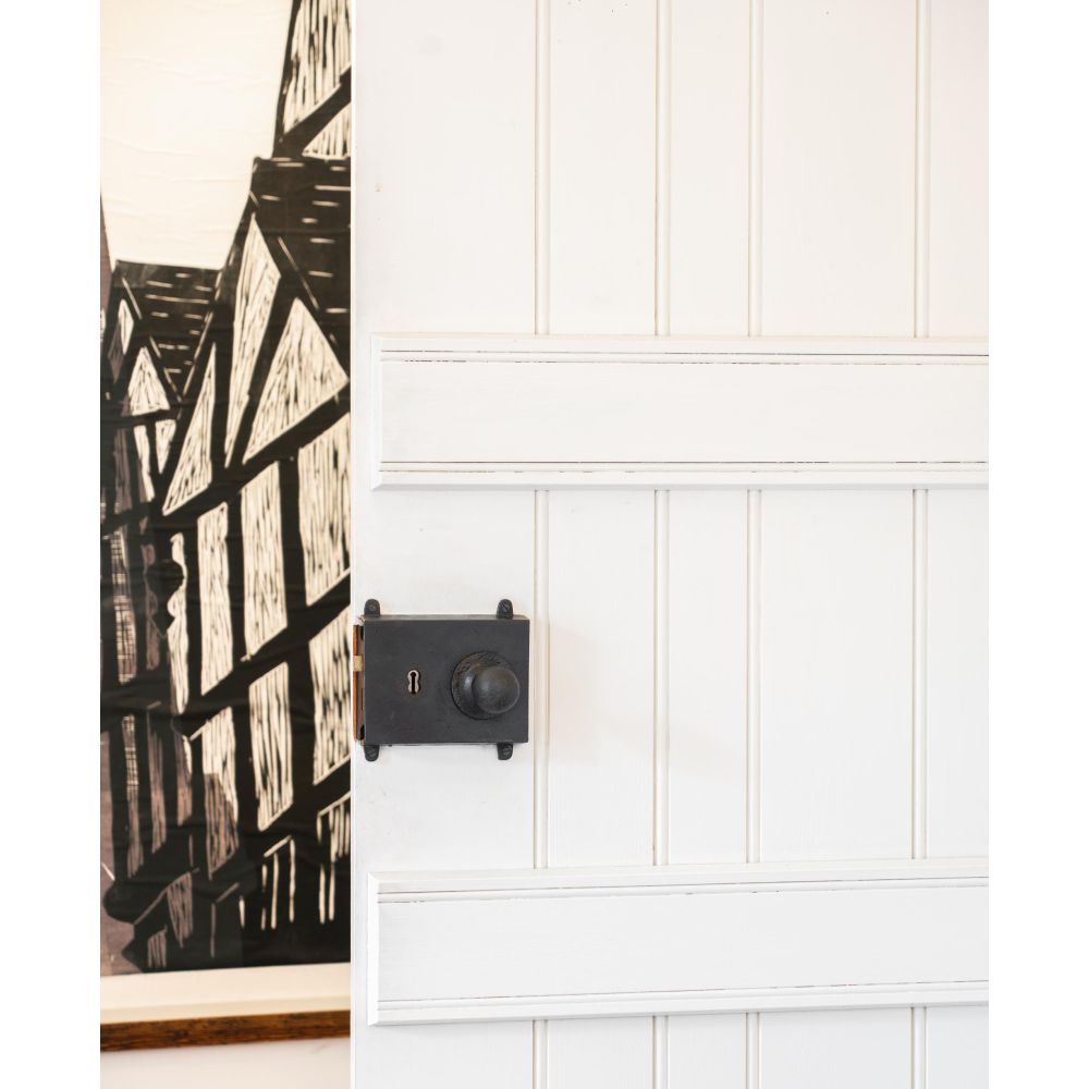 From The Anvil - Beeswax Rim Lock & Cast Iron Cover | Sku. 33180 | Trade Door Handles.