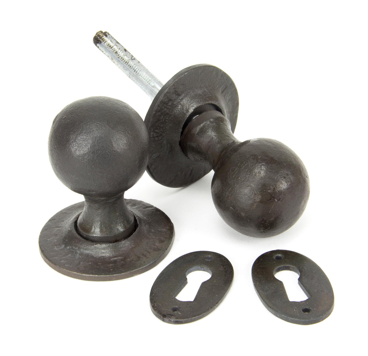 From The Anvil - Beeswax Round Mortice/Rim Knob Set | Sku. 33230 | Trade Door Handles.