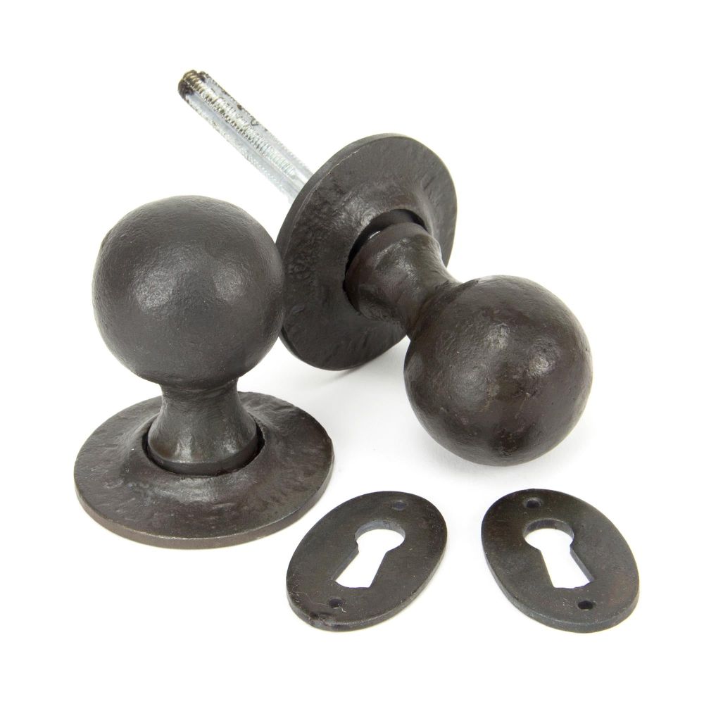 From The Anvil - Beeswax Round Mortice/Rim Knob Set | Sku. 33230 | Trade Door Handles.