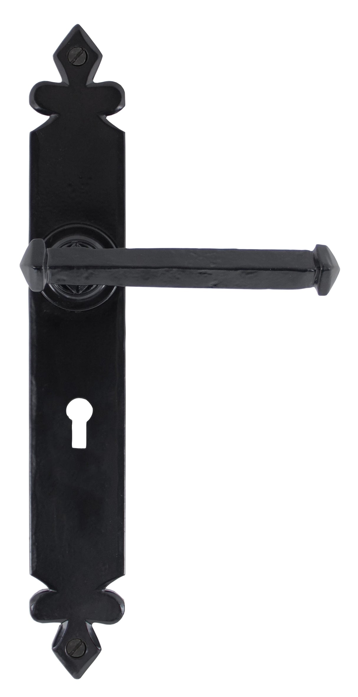 From The Anvil - Black Tudor Lever Lock Set | Sku. 33247 | Trade Door Handles.