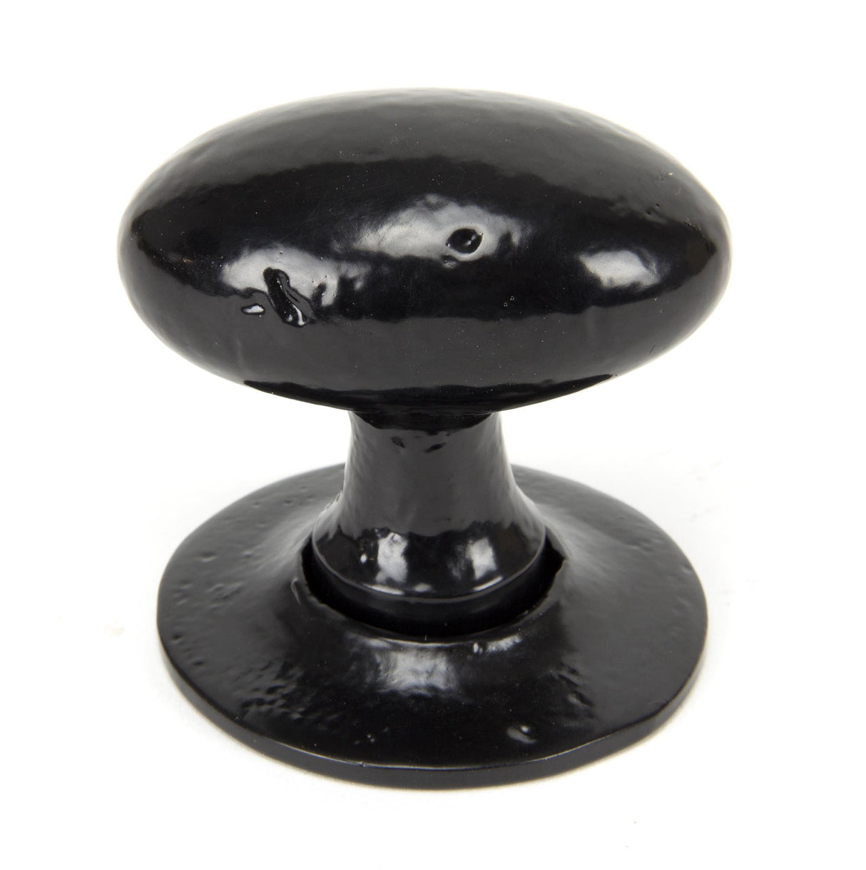 From The Anvil - Black Oval Mortice/Rim Knob Set | Sku. 33251 | Trade Door Handles.
