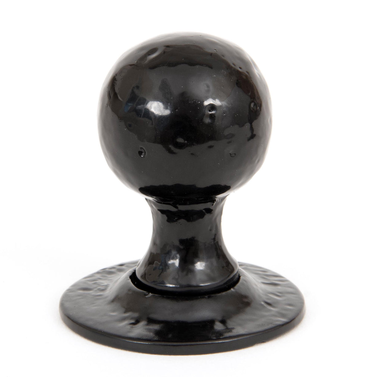 From The Anvil - Black Round Mortice/Rim Knob Set | Sku. 33252 | Trade Door Handles.