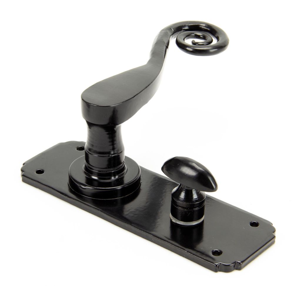 From The Anvil - Black Monkeytail Lever Bathroom Set | Sku. 33266 | Trade Door Handles.