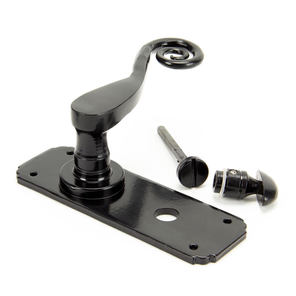 From The Anvil - Black Monkeytail Lever Bathroom Set | Sku. 33266 | Trade Door Handles.