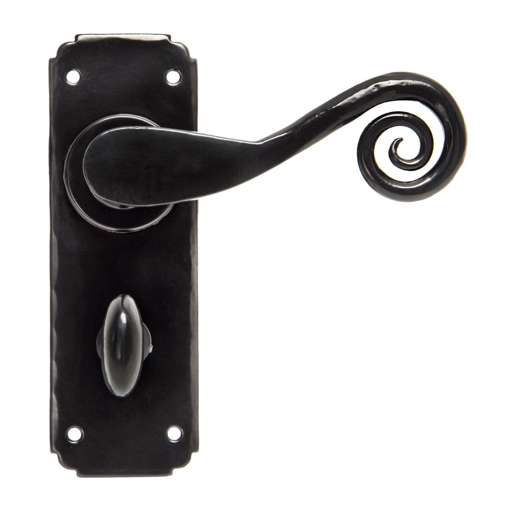 From The Anvil - Black Monkeytail Lever Bathroom Set | Sku. 33266 | Trade Door Handles.