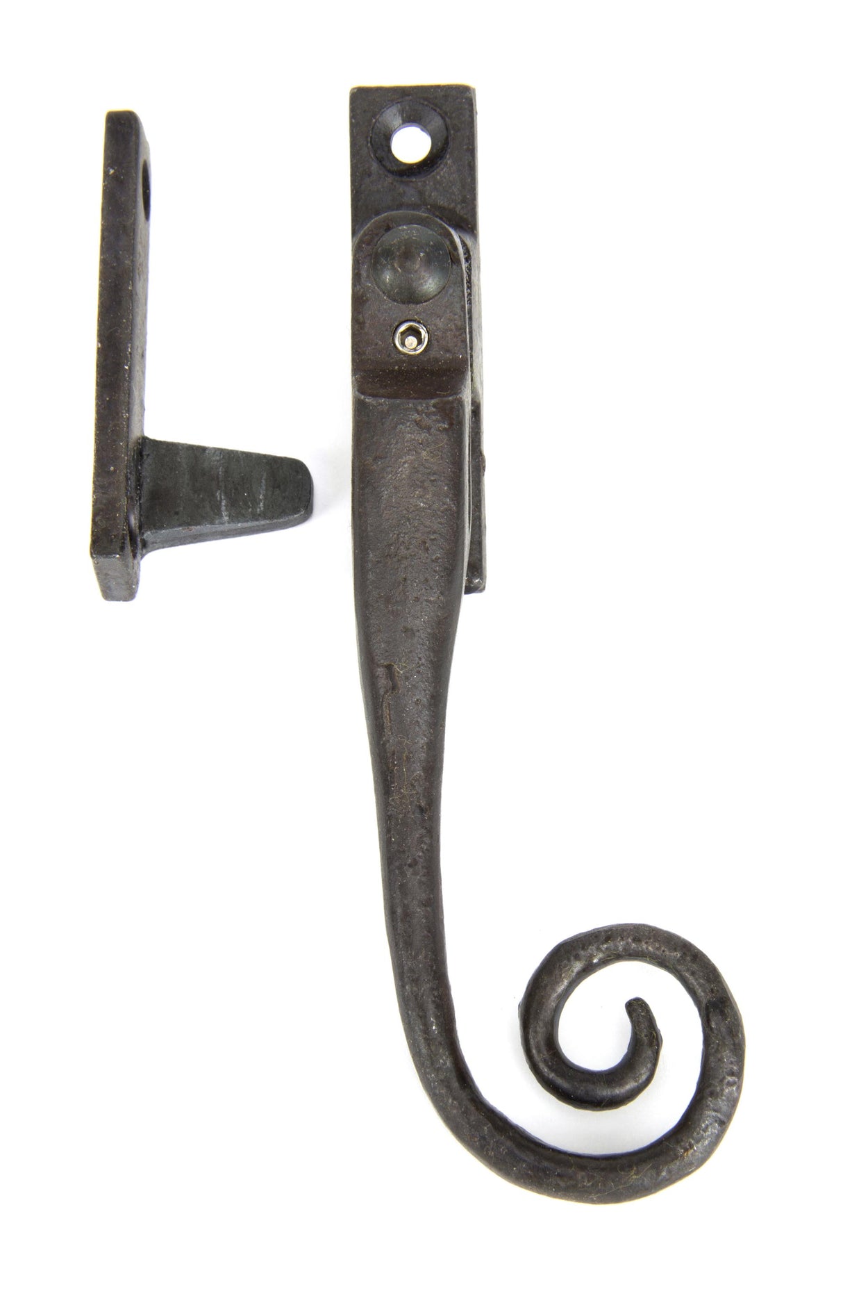 From The Anvil - Beeswax RH Locking Night-vent Monkeytail Fastener | Sku. 33268 | Trade Door Handles.