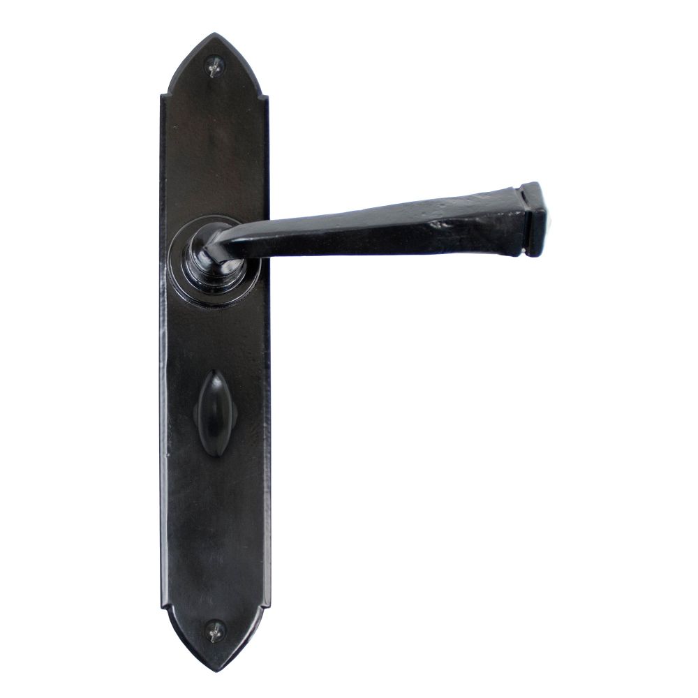 From The Anvil - Black Gothic Lever Bathroom Set | Sku. 33274 | Trade Door Handles.